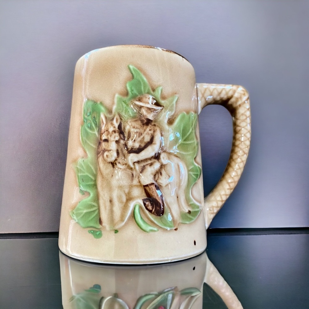 Hand decorated Shafford antique cup 1950's